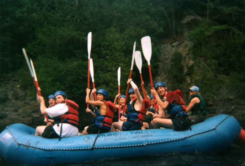 Photo of a Mathcamp rafting trip